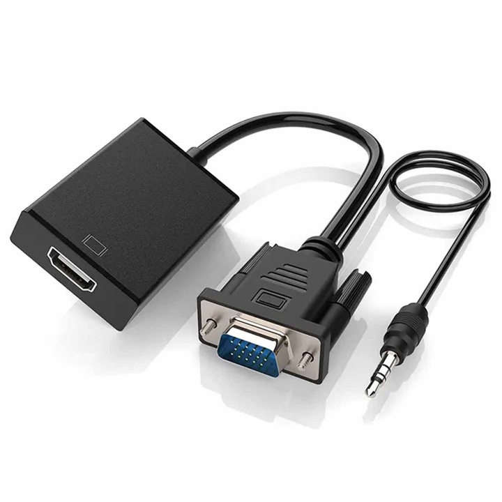 Thunder HDA-201 [VGA-HDMI] átalakító (+audio)