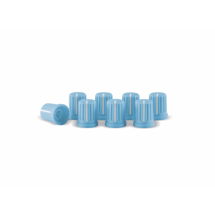 Reloop Knob Cap Set Blue Potméter sapka, forgatógomb szett 8 db (Kék)