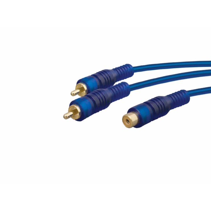 Thunder CX147-0,3 profi RCA Y-kábel (1x RCA mama – 2x RCA papa) – (0,3 m)