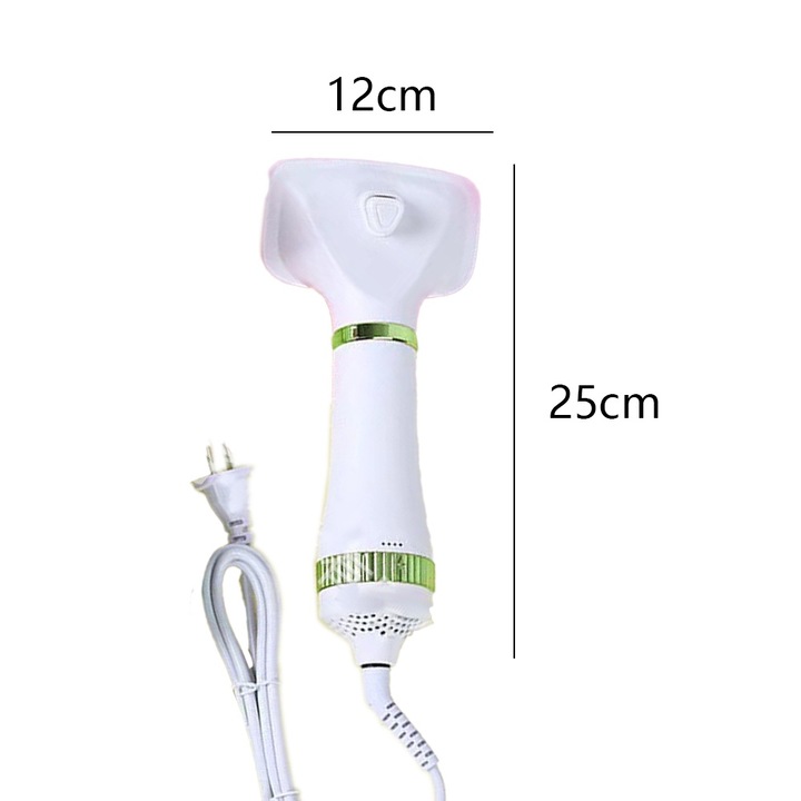 2 az 1-ben állati hajszárító kefével, zöld/fehér