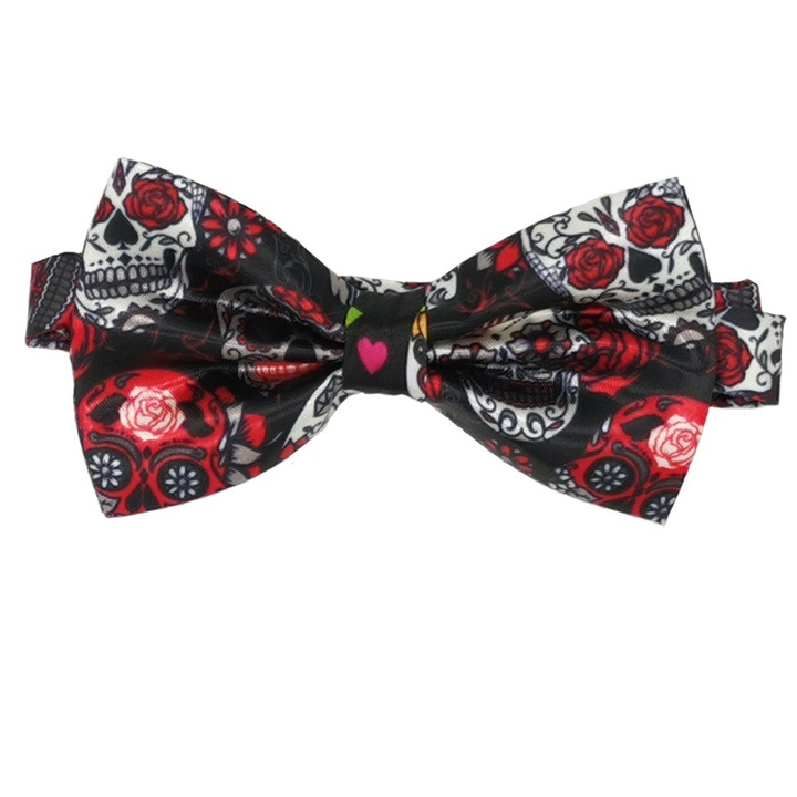 Papion pentru animale, AMRINUGL, ajustabil, imprimare schelet, multicolor