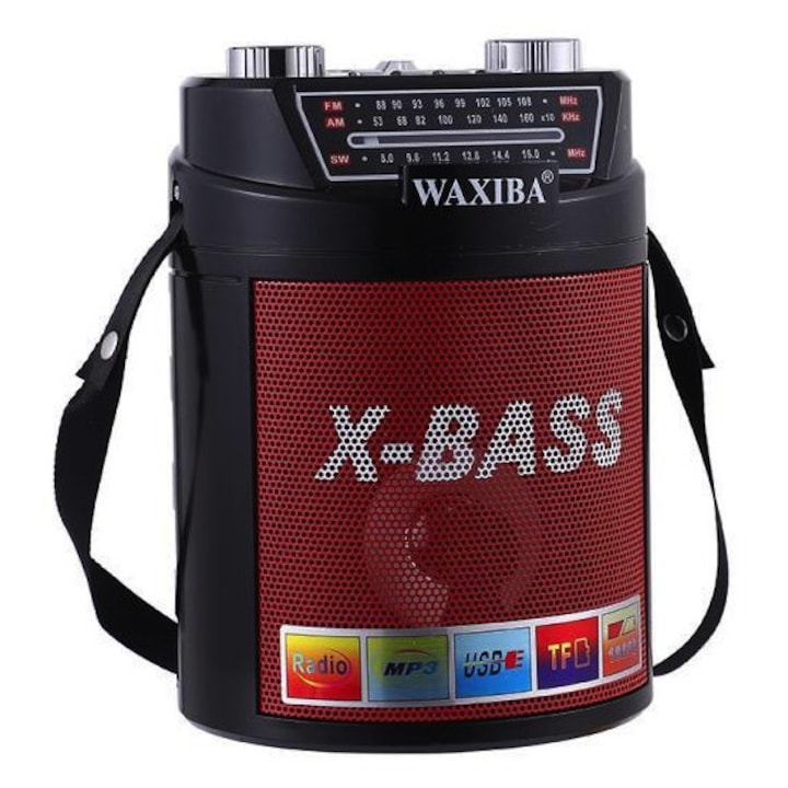 Boxa portabila, troller, ZQS-8158 Selling Depot®, Bluetooth, Difuzor 8" Inch, 3000 mAh, 20W PMPO, Subwoofer Super Bass, Microfon, Telecomanda