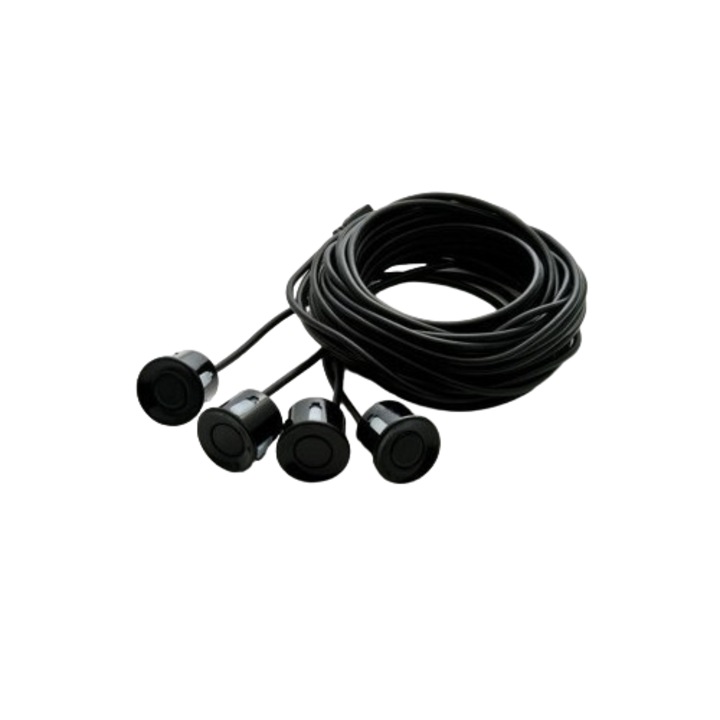 Set 4 senzori parcare 22 mm diferite culori cu freza inclusa, Gri, Xenon Bright®