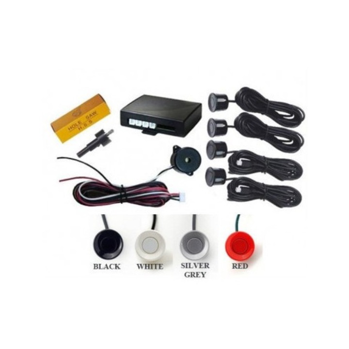 Senzori parcare cu avertizare sonora Argintiu Xenon Bright®
