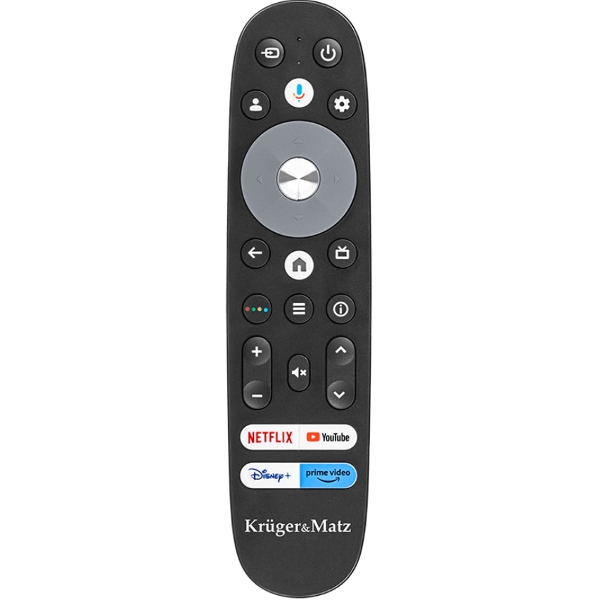 Televizor LED Krüger&Matz KM0243FHD-SA, 109 cm, 43", Full HD, Google Smart TV, 1920 x 1080 pixeli, Negru