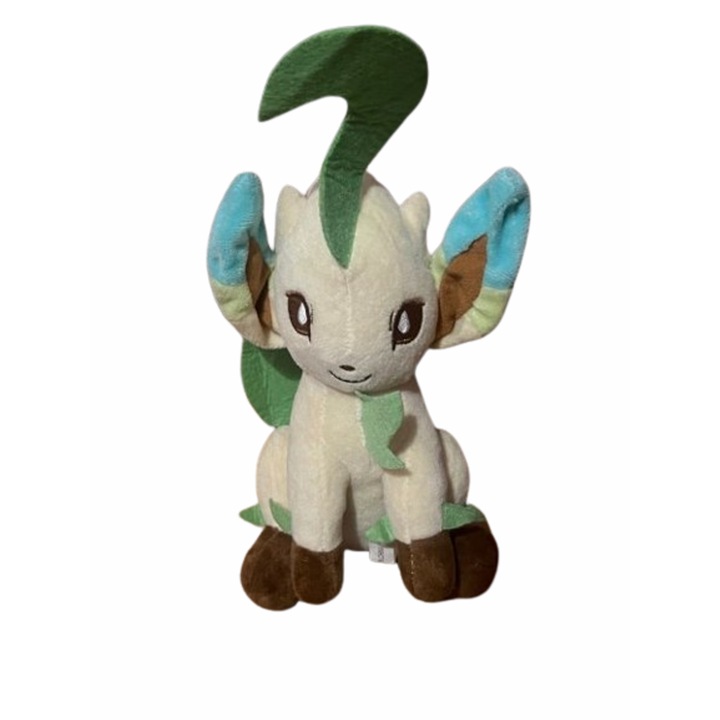 Играчка Покемон, Leafeon Chibi, Плюшено, Многоцветен, 28 см