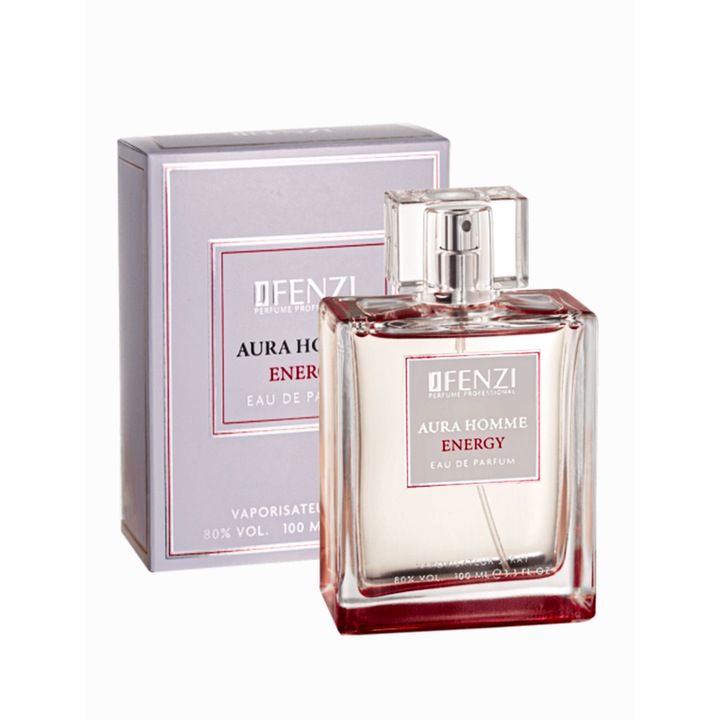 Férfi parfüm jFenzi, AURA HOMME ENERGY, EDP, 100 ml