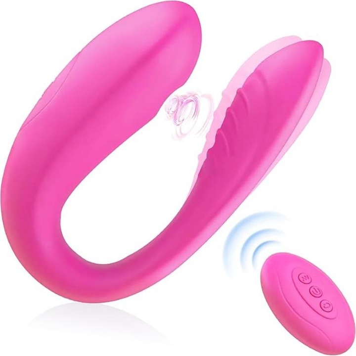 Távirányítós vibrátor, szilikon, USB mágneses töltés, hangtalan