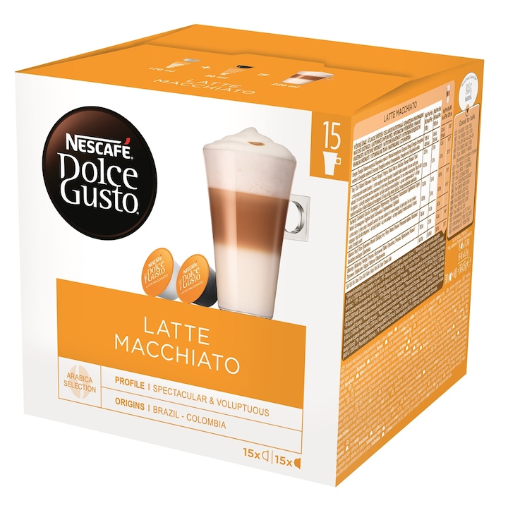 Capsule NESCAFE Dolce Gusto Latte Macchiato, Arabica, 30 buc