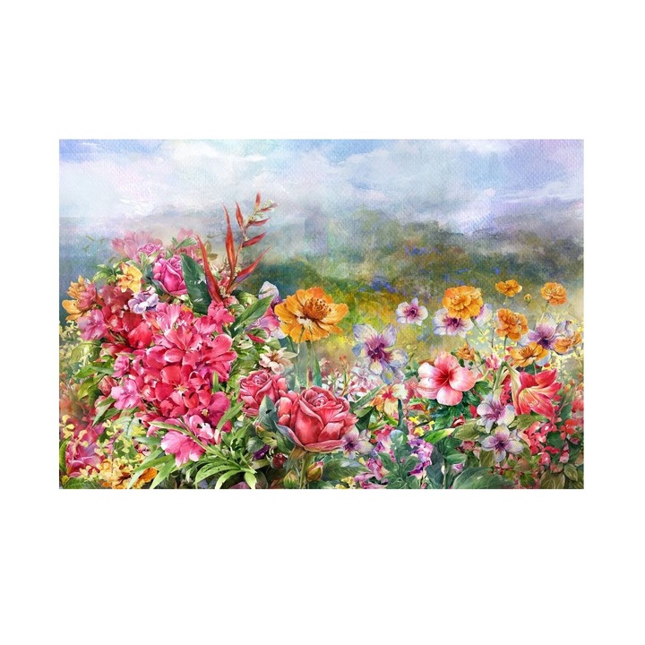 Tablou cu Flori de Vara 90x60 cm