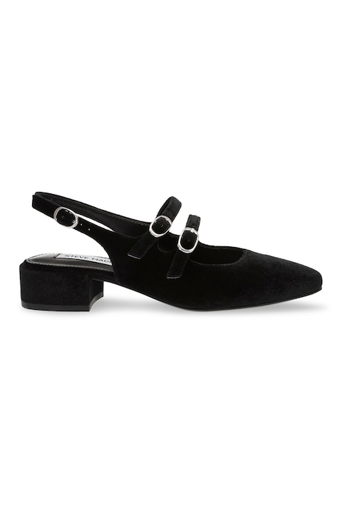 Steve Madden, Pantofi slingback cu toc masiv, Negru