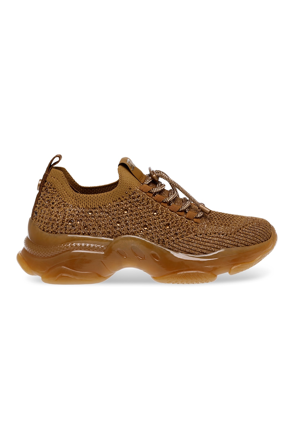 Love Moschino, Pantofi sport slip-on tricotati, cu logo din