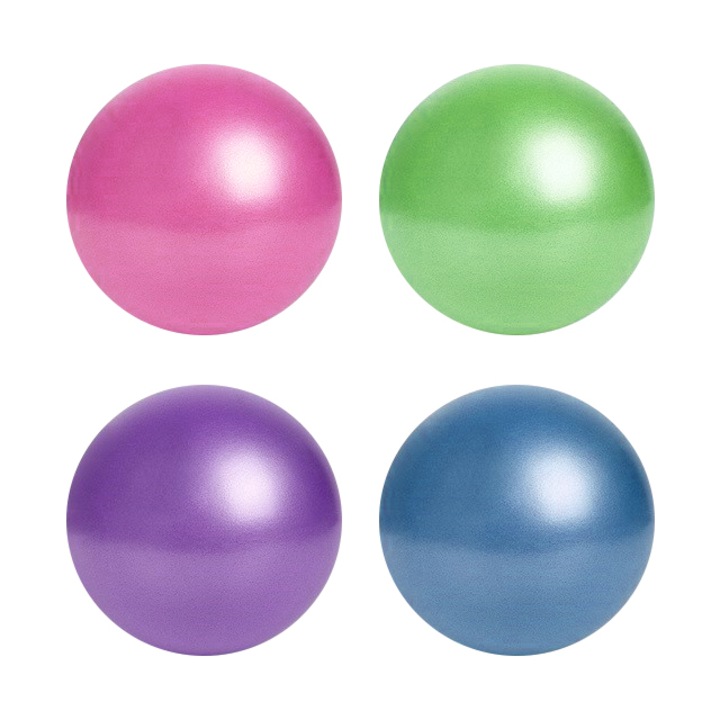 Комплект 4 топки за пилатес Tebnaild, противоплъзгащи, многоцветни, 25см