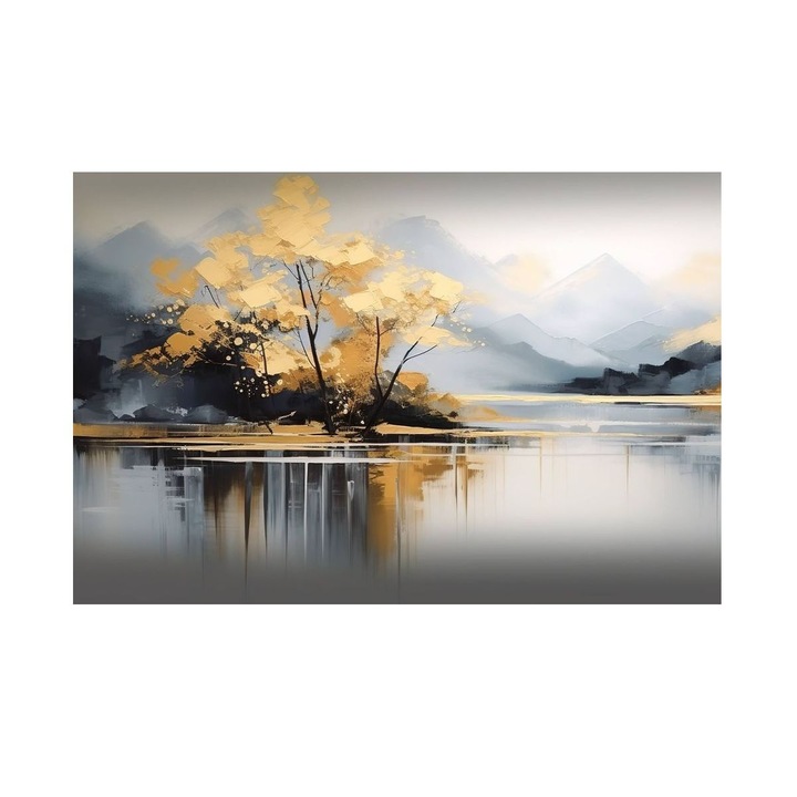 Tablou cu Lac de Toamna 90x60 cm