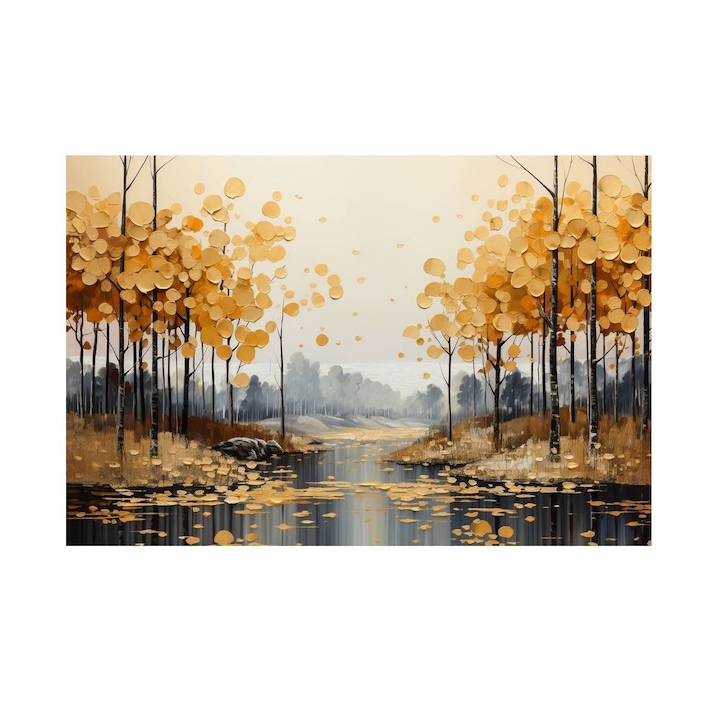 Tablou cu Peisaj de Toamna stilizat 90x60 cm