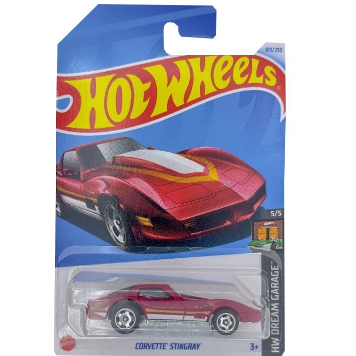 Hot Wheels fém autó, Corvette Stingray, 1:64