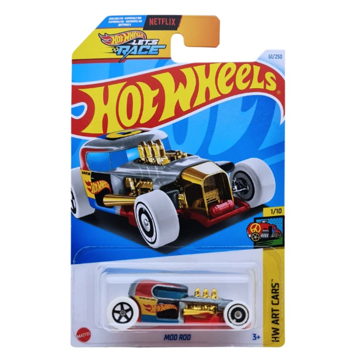 Masinuta metalica Hot Wheels, Mod Rod, 1:64