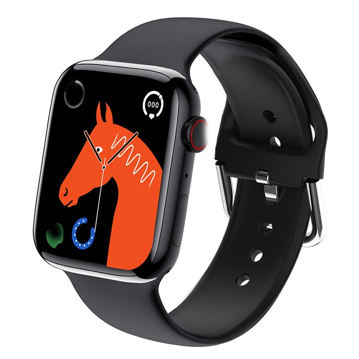 Okosóra, sport módokkal, állapotfigyelő, fekete