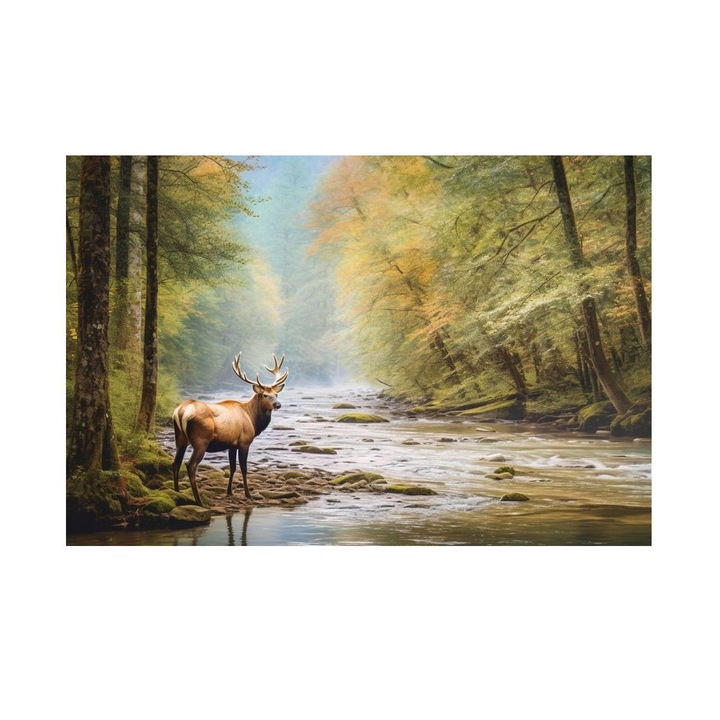 Tablou cu Raul din Padure 90x60 cm