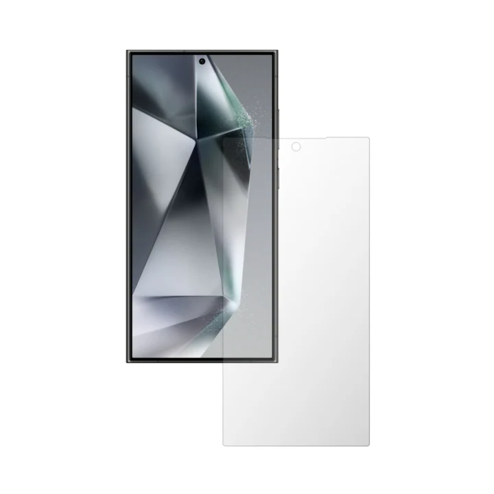 Set 2X Folie Protectie Ecran Folie24, pentru Samsung Galaxy S24 Ultra, 1X Ultra-Clear + 1X Mata, Acoperire Totala Full-Display, Adezive, Flexibile cu Auto Regenerare