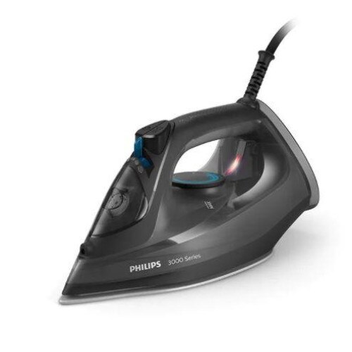 Fier de calcat Philips Seria 3000 DST3041/80, 2600 W, 40 g/min, 300 ml, Talpa ceramica, Oprire automata Negru