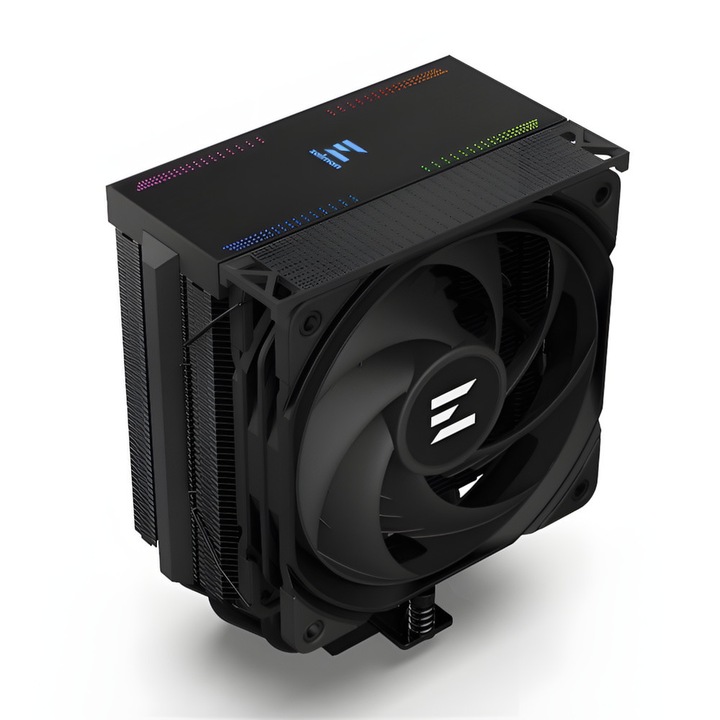 Cooler Zalman skt. skt. Intel si AMD, racire cu aer, vent. 120mm, 600 – 2000 RPM, 4 heatpipes, inaltime 159mm