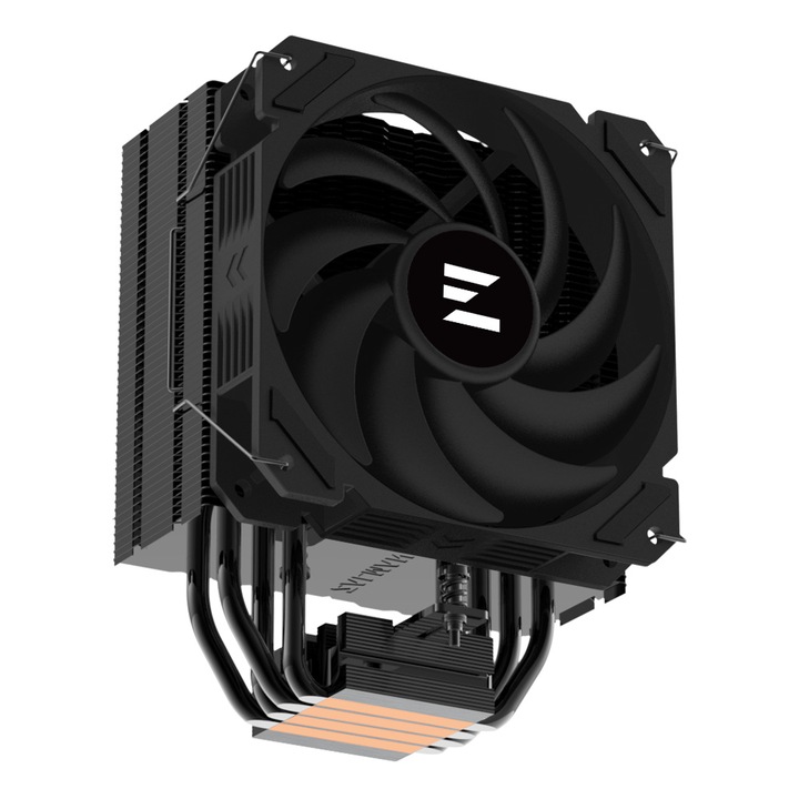 Cooler Zalman skt. skt. Intel és AMD, léghűtés, szellőző. 120 mm, 700 – 1800 RPM, 4 hőcső, magasság 157 mm