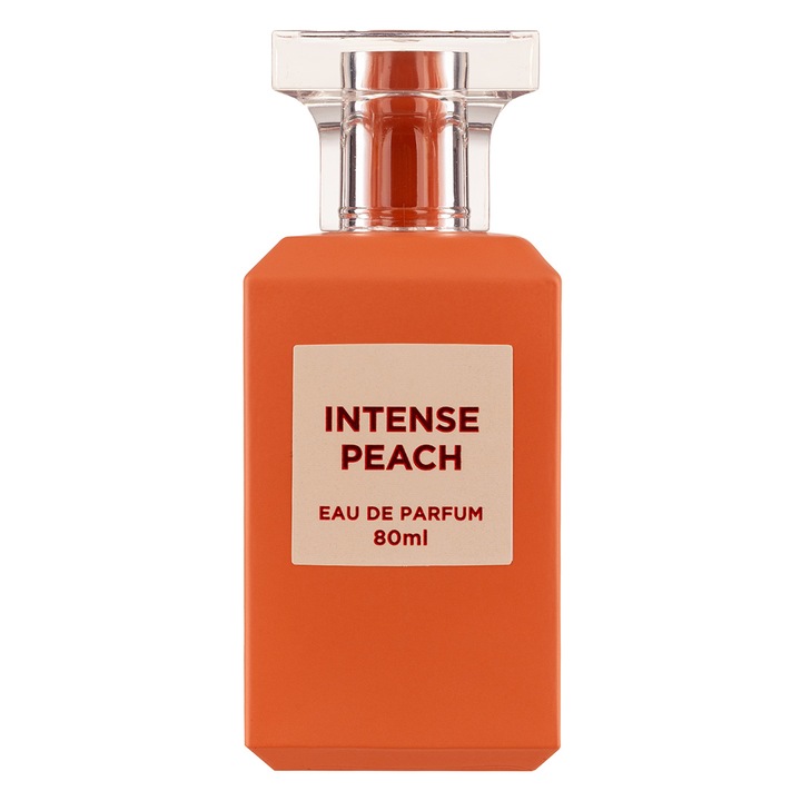 Apa de Parfum Intense Peach, Fragrance World, Unisex, 80ml