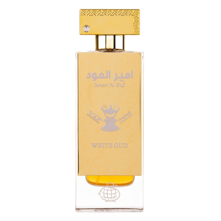 Apa de Parfum Ameer Al Oud Vip Original White Oud, Fragrance World, Unisex, 80ml