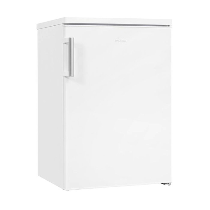Frigider minibar Exquisit, H 85 cm, capacitate 133 litri, ideal pentru birou/hotel/rulota, usa reversibila, iluminare LED, termostat reglabil, design compact, alb