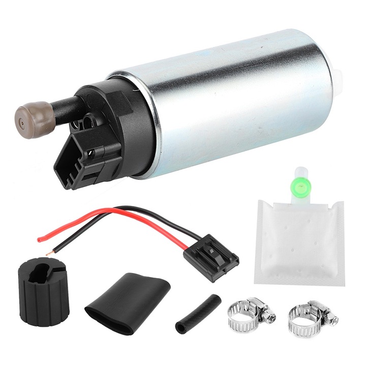 Горивна помпа Tovbmup, алуминий, 255LPH, 12V, с монтажен комплект