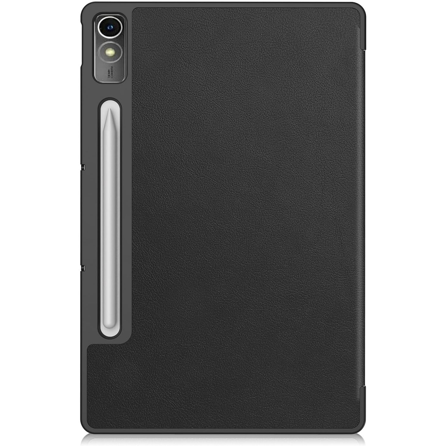 Husa pentru tableta Lenovo Tab P12 (TB370FU) 12.7 inch, 2023, cu functie sleep/wake-up, ultralight de tip stand, Sigloo, model Black