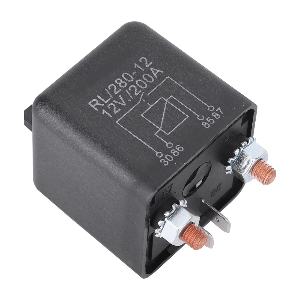 DAZZLEEX Relais de voiture DC 12 V 200 A normalement ouvert DAZZLEEX Relais de voiture DC 12 V 200 A normalement ouvert