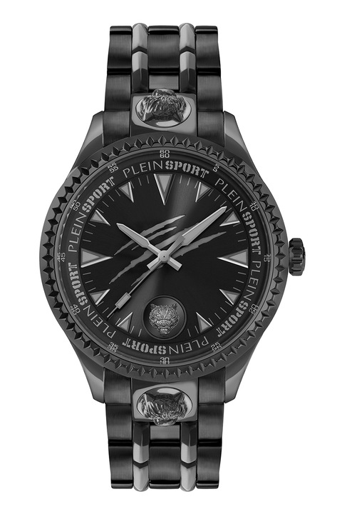 Plein Sport, Ceas de otel inoxidabil cu trei indicatoare, Negru