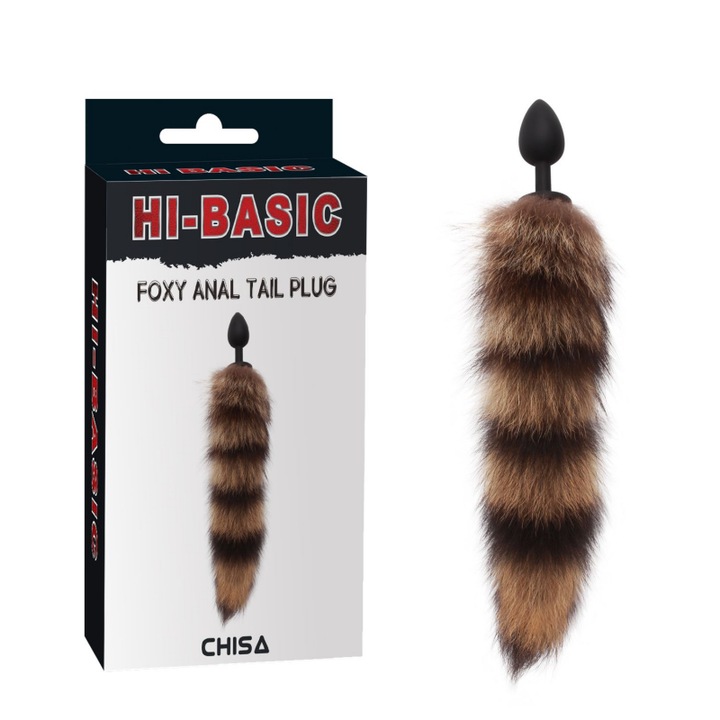 Анална тапа CHISA NOVELTIES, Foxy Anal Tail Plug, Медицински силикон