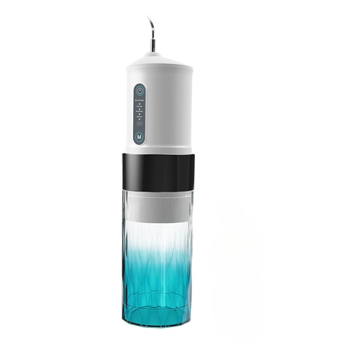 Fogászati scaler, nagyfrekvenciás impulzus, 3 üzemmód, vízálló, beépített 280 ml-es víztartály, 30 napos akkumulátor-élettartam