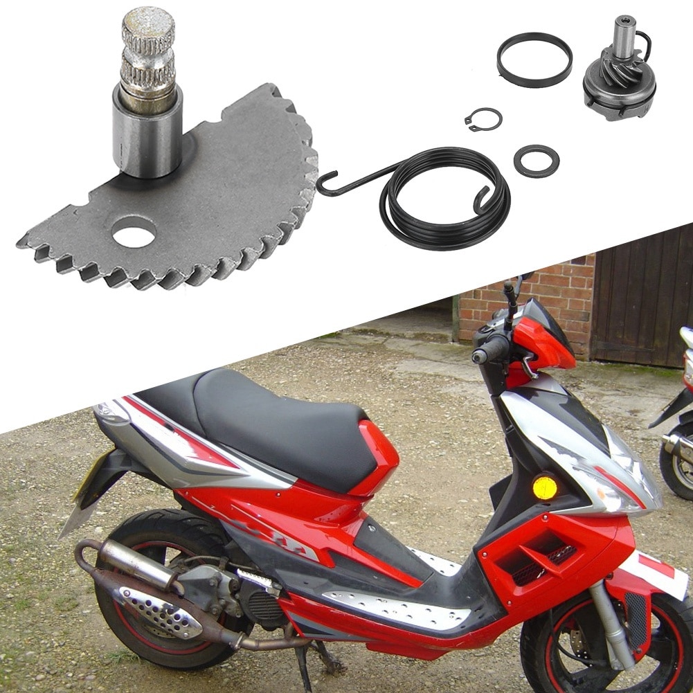 Set Ansamblu Pinion/Ax de Demaraj Tovbmup, Aluminiu, pentru Scuter