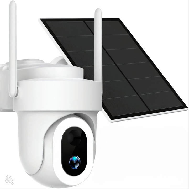 Camera supraveghere 5MP cu panou solar