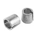 Set 2 mansoane terminale baterie auto Tovbmup, Metal Durabil, Argintiu, 15mm