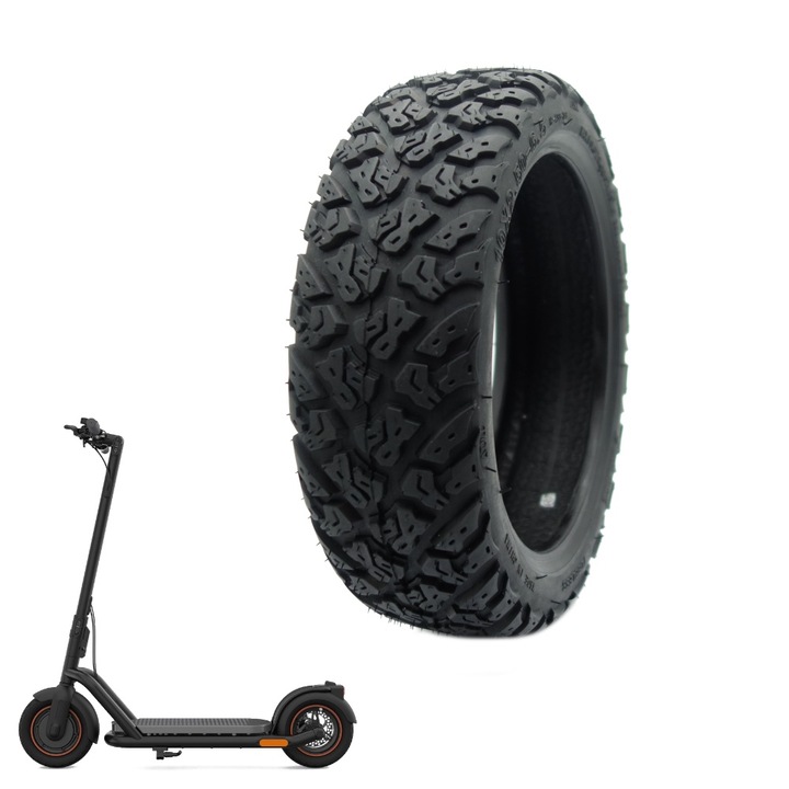 Anvelopa Teren Xuancheng 10x2.50-6.5” Tubeless pentru Trotineta Electrica – Compatibila cu Ninebot MAX G30, Motus Scooty 10, Ducati Pro 2, Navee N65, Jeep 2XE