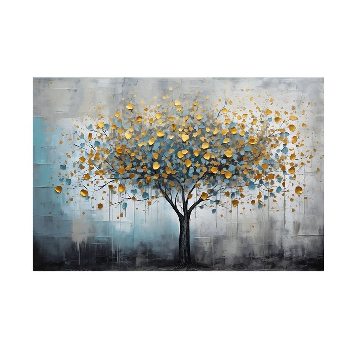 Tablou cu Copac de Aur 90x60 cm