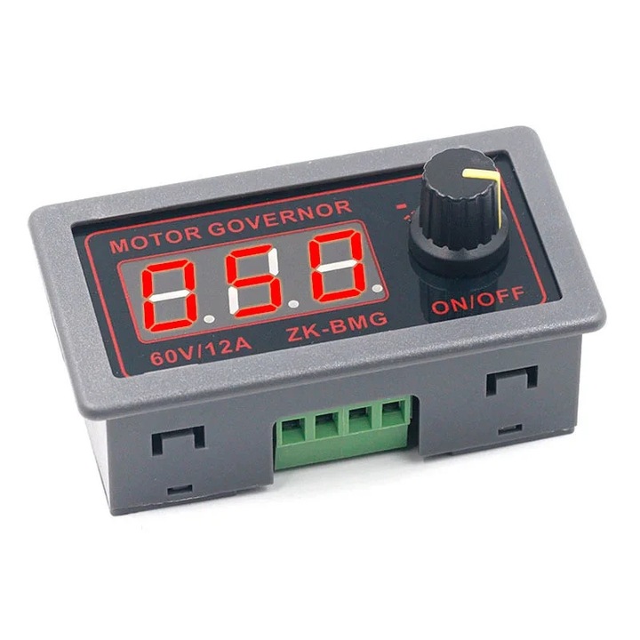 Controler viteza motor cu PWM si afisaj digital DC 9-60V, 500W, ZK-BMG