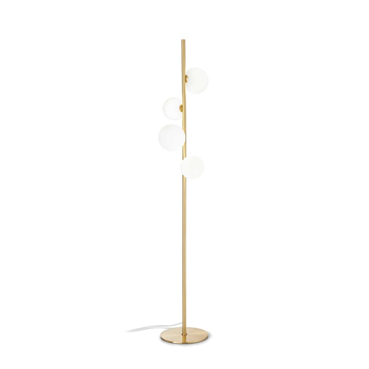 Arany/fehér PERLAGE PT4 lámpa, magassága 164 cm - IDEAL LUX arany