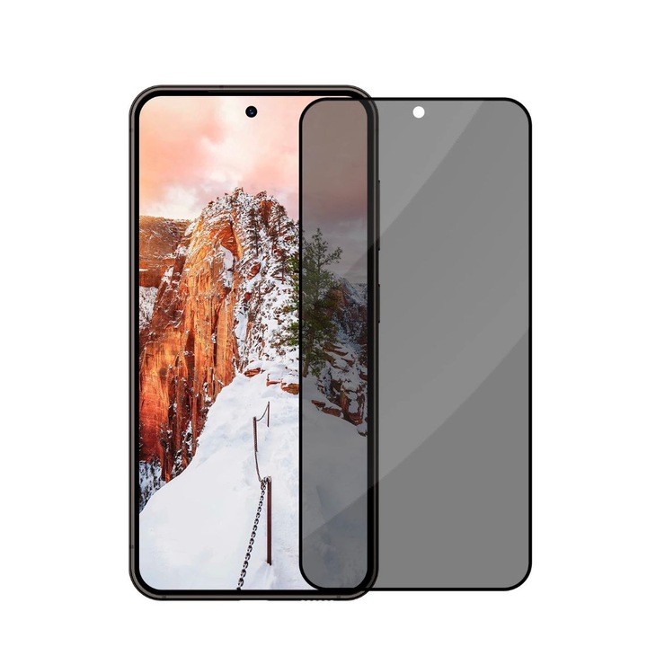 Folie sticla securizata compatibila cu Motorola Moto G24, Full Glue, Full Cover, Margini Negre