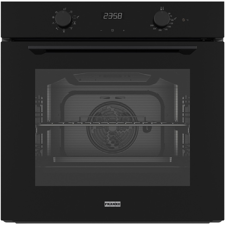 Cuptor incorporabil multifunctional AEG EX75PMAXV3, A++, 16 moduri de incalzire, plita cu inductie, 60 cm, functie Hob²Hood, negru