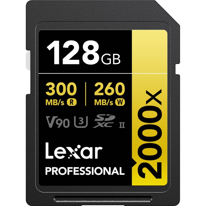 128GB SDXC Pro 2000X UHS-II U3 R300/W260 (V90)