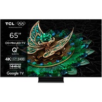 Televizor TCL MiniLed 65C765, 164 cm, Smart Google TV, 4K Ultra HD, 100Hz, Clasa F (Model 2024)
