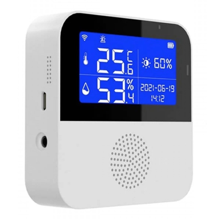 Contor inteligent WiFi Q WD01 temperatura si umiditate display LCD 2.9 inch