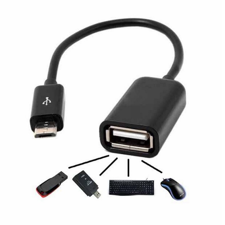 OTG kábel / USB 2.0 – micro USB átalakító