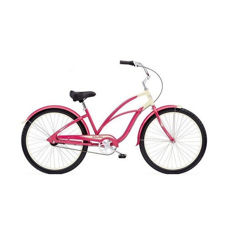 Bicicleta Electra Cruiser Custom 3i Strawberry/Cream Ladies